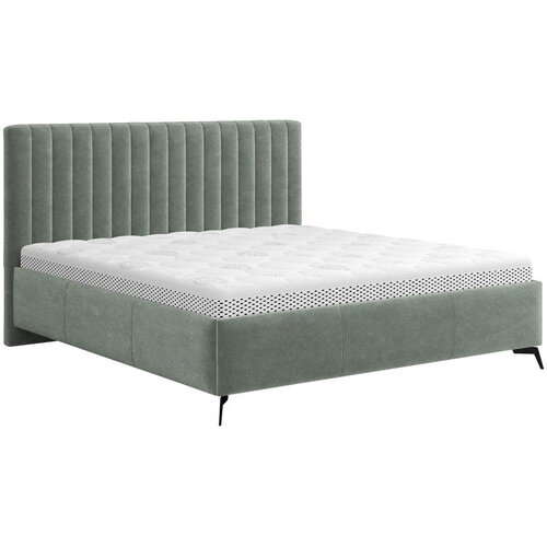 Hom`in OBLAZINJENA POSTELJA 160 cm x 200 cm , tekstil siva Slike