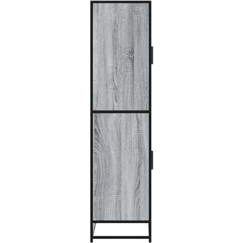 VidaXL Visoka ploča siva Sonoma 68x35x139 cm Konstruirano drvo Slike