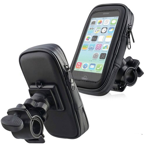  Vodootporna torbica za mobilni za bicikl/motor, 6.5in, Crna Slike
