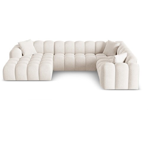 Cosmopolitan Design Krem kutna garnitura od &amp;scaron;enila (s desnim kutom/u obliku slova &amp;quot;U&amp;quot;) Treno &amp;ndash; Slike