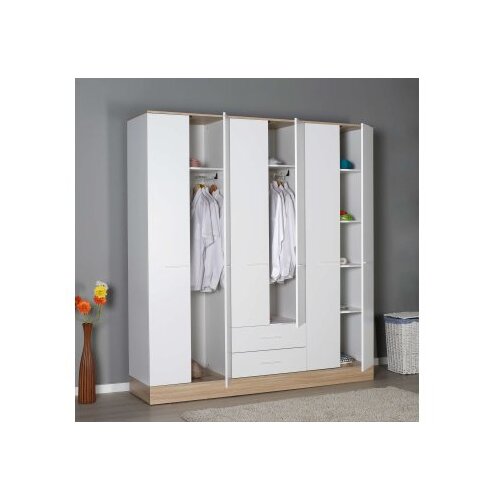 Hanah home Podloga za ormar 6, 224x206x52 cm, Bijela Cijene