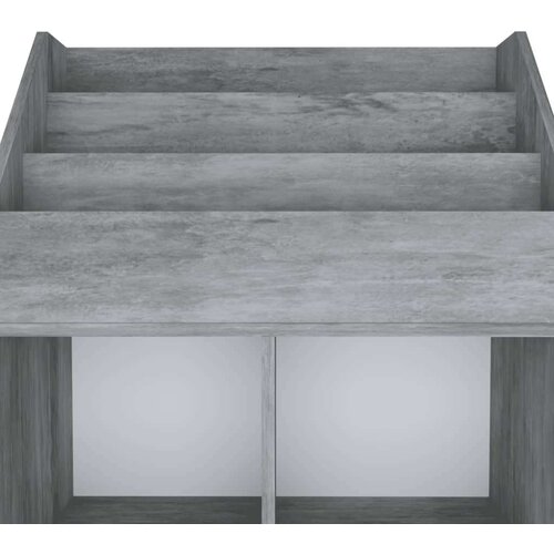 vidaXL Otro&scaron;ko stojalo za revije beton. sivo 71x30x114 cm iverna pl. Cene