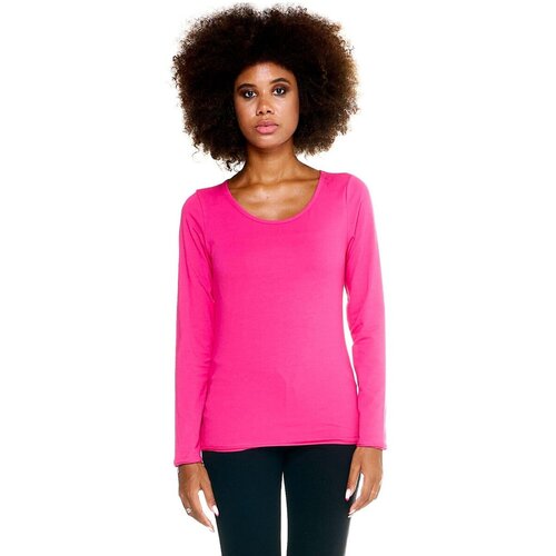 Leone 1947 Majice z dolgimi rokavi Woman T-Shirt Long Sleeves Basic Rožnata Cene