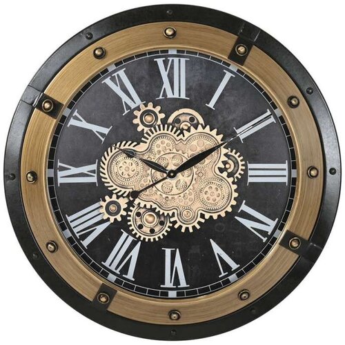  Zidni sat Home ESPRIT Crna zlatan Željezo 80 X 8 5 X 80 cm Cijene