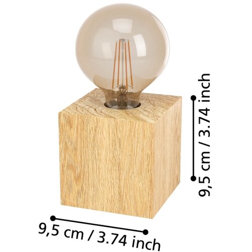 Eglo 43733 - Stona lampa PRESTWICK 1xE27/40W/230V bež Slike