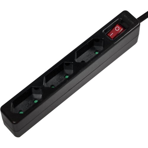 Logilink LPS230B razdelilna letev s stikalom 3-kratni črna konusni vtič 1 kos, (20457917) Slike