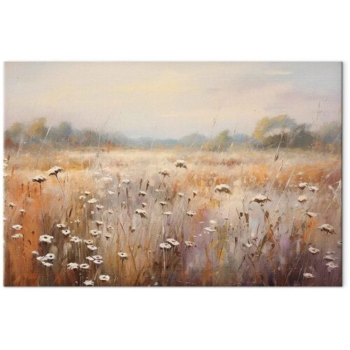  Slika - Impressionist meadow &ndash; field landscape in a pastel colour palette 120x80 Cijene
