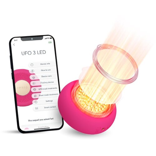 Foreo UFO&amp;trade; 3 LED sonični uređaj za ubrzano djelovanje maske za lice s LED i NIR svjetlom 1 kom Slike