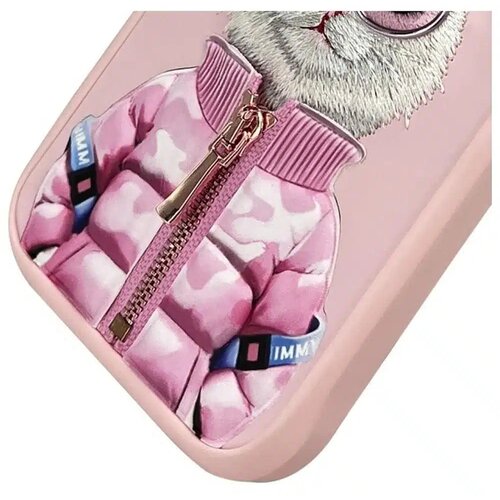 NIMMY COOL &amp;amp; CUTE 2.0 maskica s motivom mačke za iPhone 16 Pro Max, ružičasta Slike