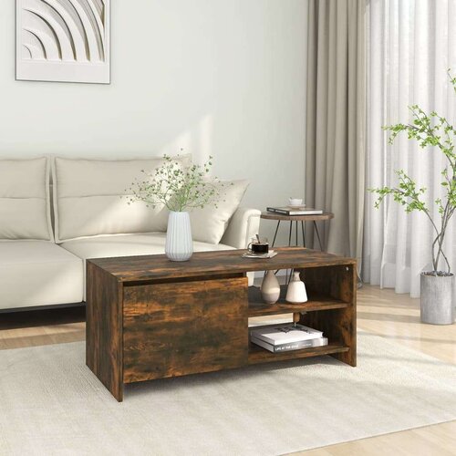  Stolić za kavu boja hrasta 102x50x45 cm konstruirano drvo Slike