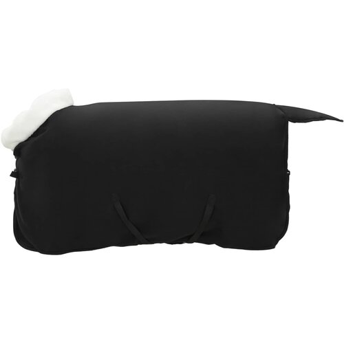 vidaXL Konjski plašč Črna 85 cm Polarna flanela, (5000288767) Cene
