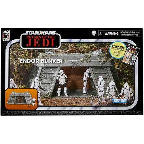 Hasbro STAR WARS ENDOR IN ENDOR REBEL COMMANDO COL VINTAGE IGRNI KOMPLET BUNKER, (21241164) Slike