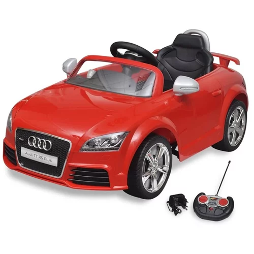  Audi TT RS električni avto za otroke z dalinjcem rdeče barve