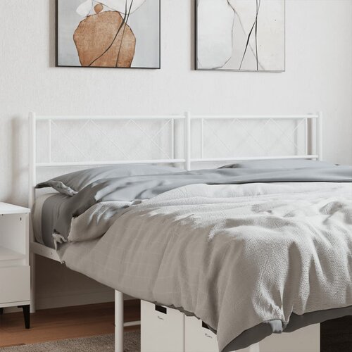 vidaXL Metalno uzglavlje bijelo 120 cm | shoptok.hr