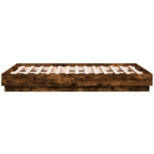  Okvir za krevet boja hrasta 120x190 cm konstruirano drvo Slike