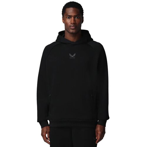 Castore Mu&amp;scaron;ki duks Cotton Fleece Hoodie, Crni Slike