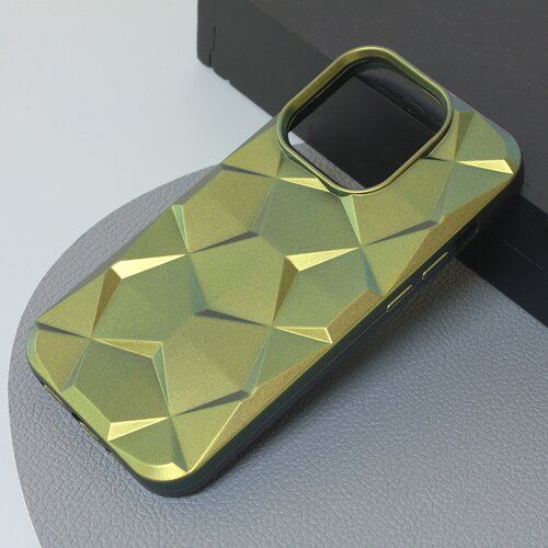 Torbica shiny diamond za iphone 14 pro 6.1 maslinasto zelena Slike