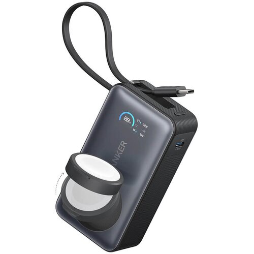 Anker MagOn Powerbank 10000 mAh, 35W z vgrajenim kablom in brezžičnim polnjenjem Apple Watch Cene