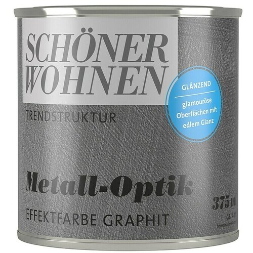 SCHÖNER WOHNEN-Farbe Trendstruktur Barvni dekorativni omet (Grafitna, Sijaj, 375 ml) Cene