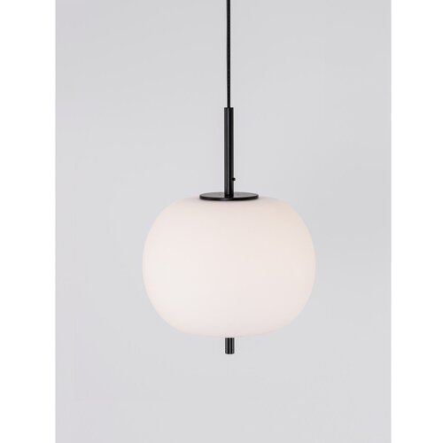 Nova Luce Bijela/crna staklena viseća svjetiljka &amp;oslash; 30 cm Lato &amp;ndash; Slike
