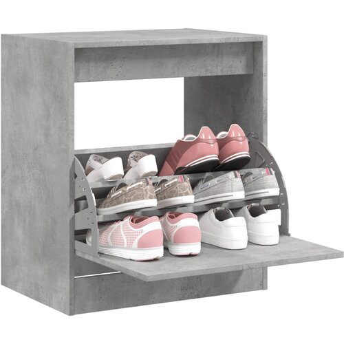 The Living Store Omarica za čevlje betonsko siva 60x42x69 cm inženirski les - Omarica Za Čevlje, (21813716) Cene