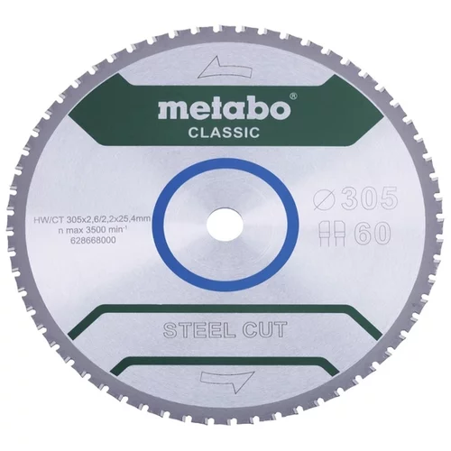 Metabo list krožne žage Steel Cut - Classic, 305x25,4, 628668000