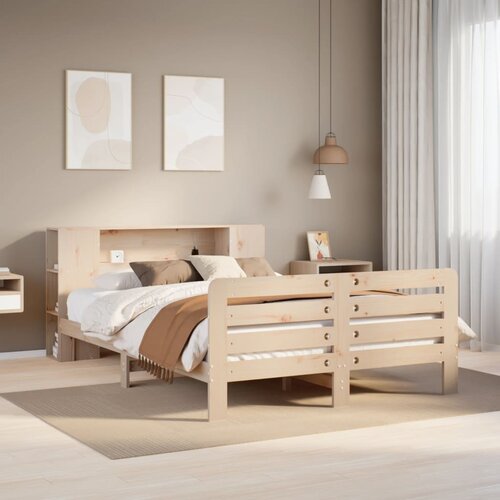 Furnova Posteljni okvir brez vzmetnice 160x200 cm trdna borovina, (22055357) Slike