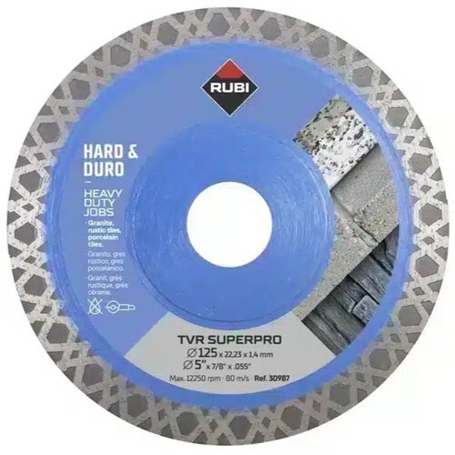 Rubi 30987 dijamantski disk, TVR-125, SuperPro, 125mm Slike