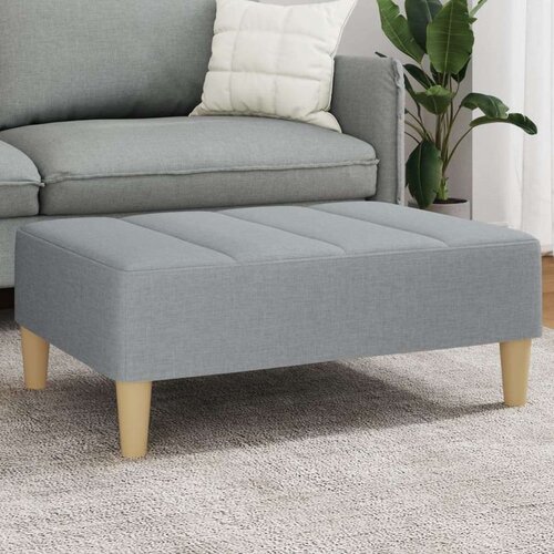  Stolček za noge svetlo siv 77x55x31 cm blago Slike