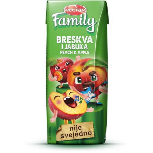 Nectar Voćni sok Family breskva jabuka 200ml Cene