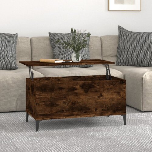 vidaXL Stolić za kavu boja hrasta 90 x 44,5 x 45 cm konstruirano drvo Cijene