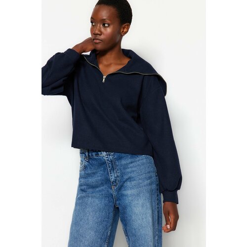 Trendyol Sweatshirt - Dark blue - Regular fit Slike