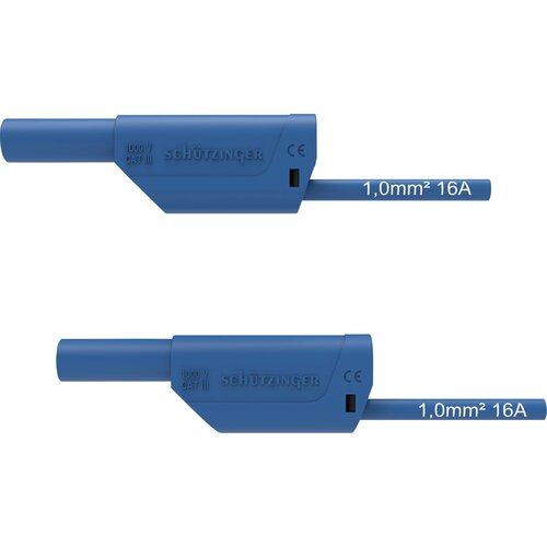 Schützinger VSFK 8700 / 1 / 100 / BL varnostni merilni kabel 4 mm moški konektor 4 mm moški konektor 100.00 cm modra 1 kos, (20422987) Cene