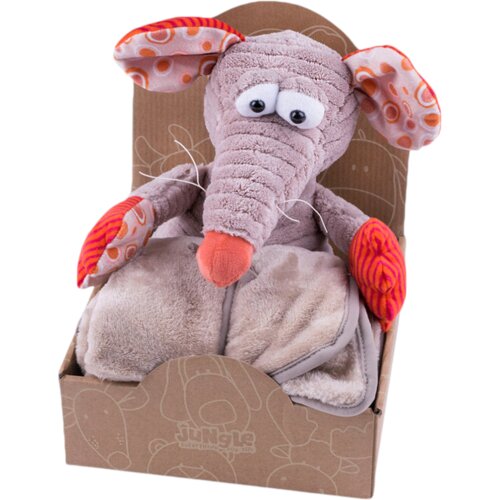 Jungle Baby JUNGLE Set ćebe i igračka za bebe, Roze Slike