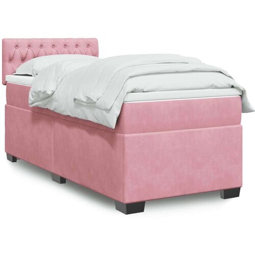 Box spring krevet s madracem ružičasti 80 x 200 cm baršunasti Cijene