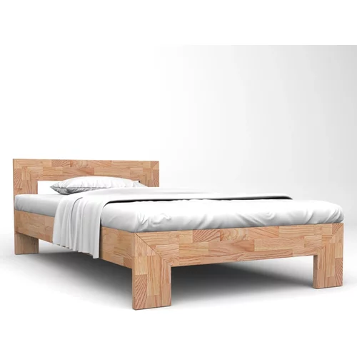 vidaXL okvir za krevet od masivne hrastovine 160 x 200 cm