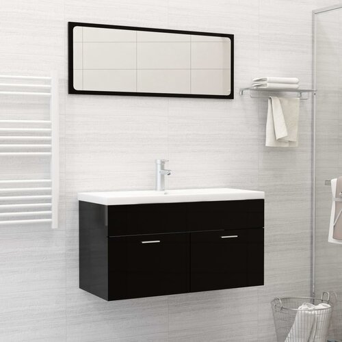  Ugradbeni umivaonik sa slavinom 91x39x18 cm keramički bijeli Slike