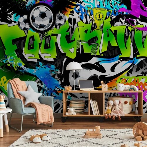  Foto tapeta - Football Graffiti 250x175 Premium Slike