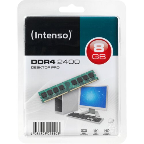 Intenso Memorija DDR4 8GB@2400MHz, CL17 - DDR4 Desktop 8GB/2400MHz Cijene