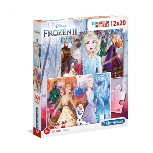 Clementoni Puzzle 2x20 Frozen 2 (CLE24759), (21215588) Cene