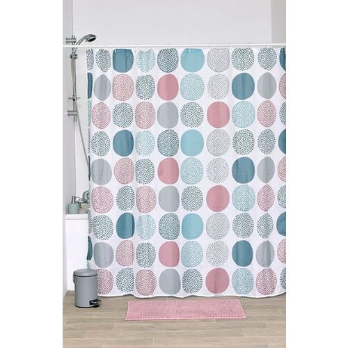  Zavjesa za kadu + 12 Bijelih Pp Kukica 180 X 200 Cm Poliester, Gaia Slike