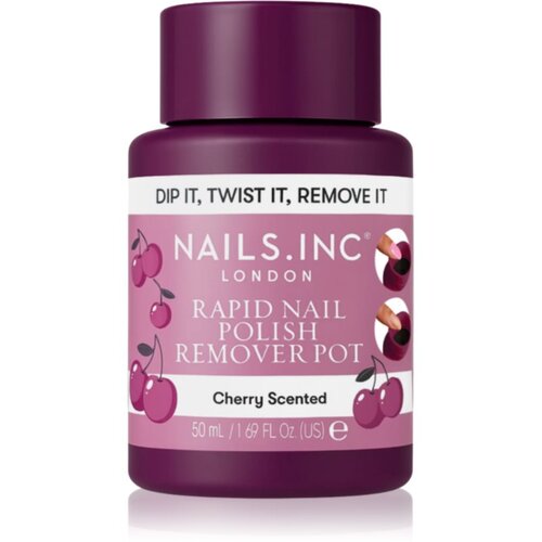 Nails Inc. Rapid Nail Polish Remover Pot Cherry Scented odstranjevalec laka za nohte 50 ml Cene