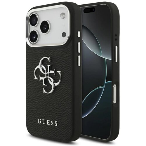 Guess OVITEK ZA IPHONE 17 PRO Z GRANULIRANIM LOGOM 4G MAGNETNI Z LOGOM, (5000338086) Cene