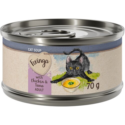 Feringa juha za mačke 12 x 70 g - Piletina i tuna Slike