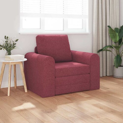 vidaXL Sofa postelja Vinorodna rdeča 98 x 71 x 83 cm Žamet Cene