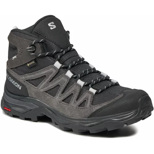 Salomon Trekking čevlji X Ward Leather Mid GORE-TEX L47181900 Ebony/Phantom/Black