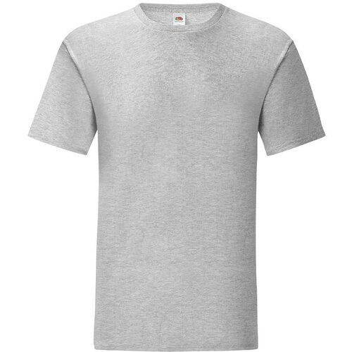 Fruit Of The Loom Grey Iconic Combed Cotton T-shirt Slike