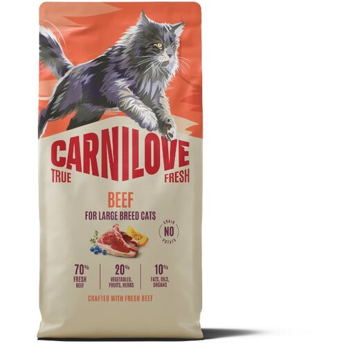 Carnilove Cat True Fresh Adult Large, briketi - govedina 6 kg Cene