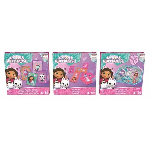 Gabby&amp;#039;s Dollhouse Gabbys Dollhouse: 3-v-1 družabna igra s pravili v madžar&amp;scaron;čini Slike