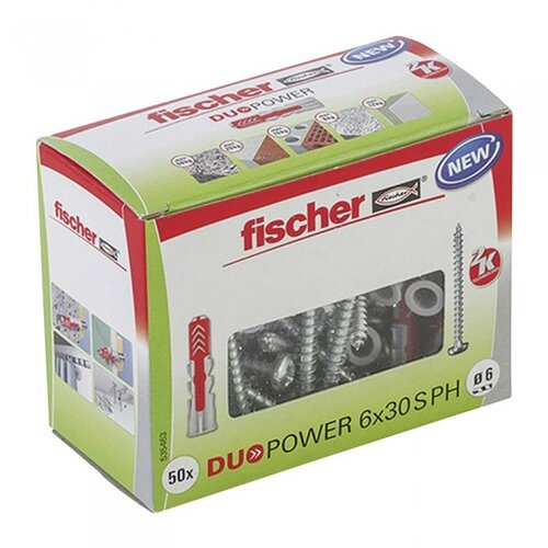 Fischer DUOPOWER 6x30 S PH LD 2-komponentni tipl 30 mm 6 mm 535463 50 St. Cijene